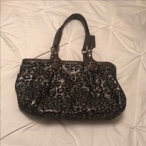 Leopard Coach handbag